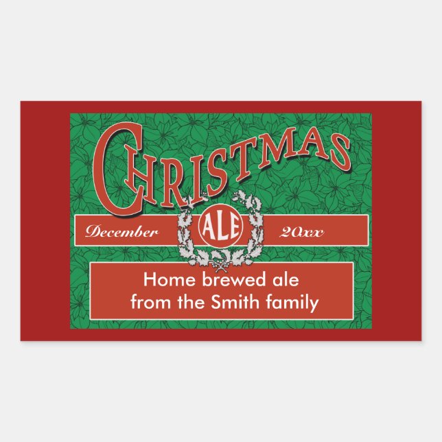 Christmas Beer, Ale and Brew Labels (Front)