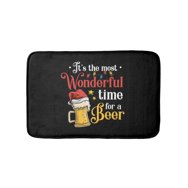 Christmas Beer Bath Mat (Front)