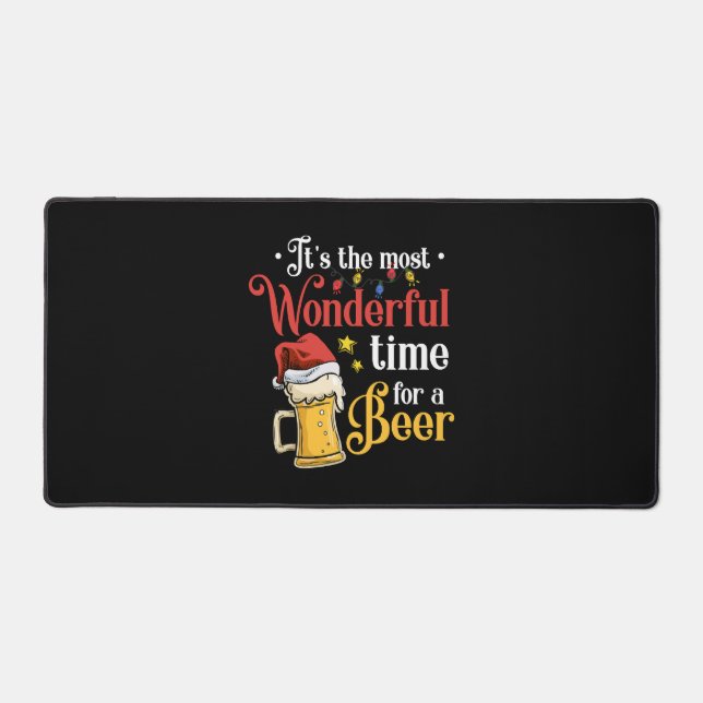Christmas Beer Desk Mat (Front)