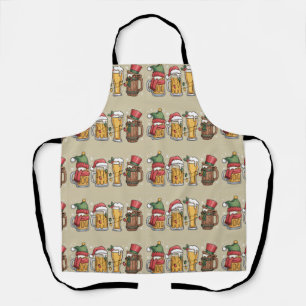 Christmas Beer Drinking Lover Gift Party Spirit Apron