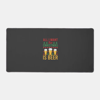 Christmas Beer Holiday Drinking Desk Mat