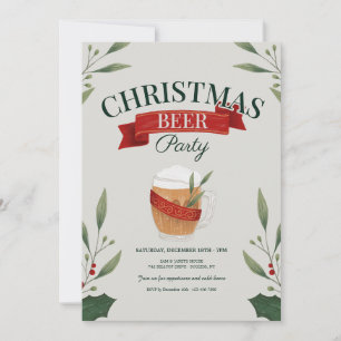 Christmas Beer Party Invitation