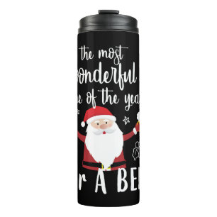Christmas Beer Thermal Tumbler