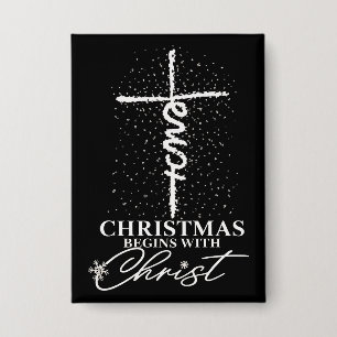 Christmas Begin with Christ Jesus Cross Christian