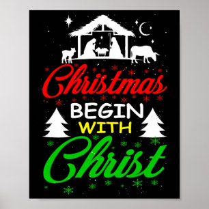 Christmas Begin With Christ  Poster