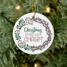CHRISTMAS BEGINS WITH CHRIST