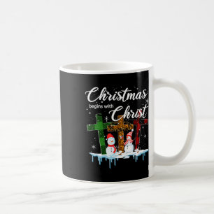 Christmas Begins With Christ Costume Xmas Gifts Coffee Mug