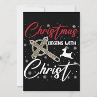 Christmas Begins With Christ Xmas Christian