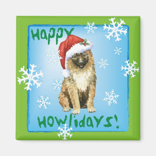 Christmas Belgian Laekenois Magnet