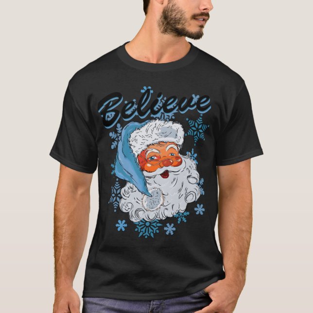 Christmas Believe girl T-Shirt (Front)