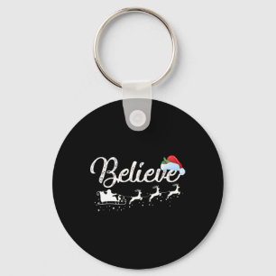 Christmas - Believe in Santa Claus Key Ring