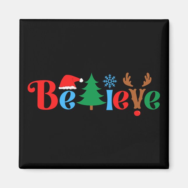 Christmas Believe Magnet (Front)