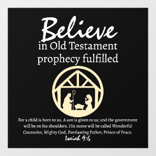 Christmas Believe Nativity Prophecy Black