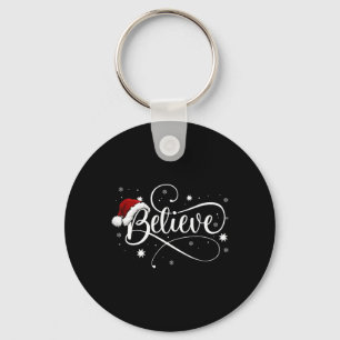 Christmas - Believe Santa Claus Believe Christmas  Key Ring