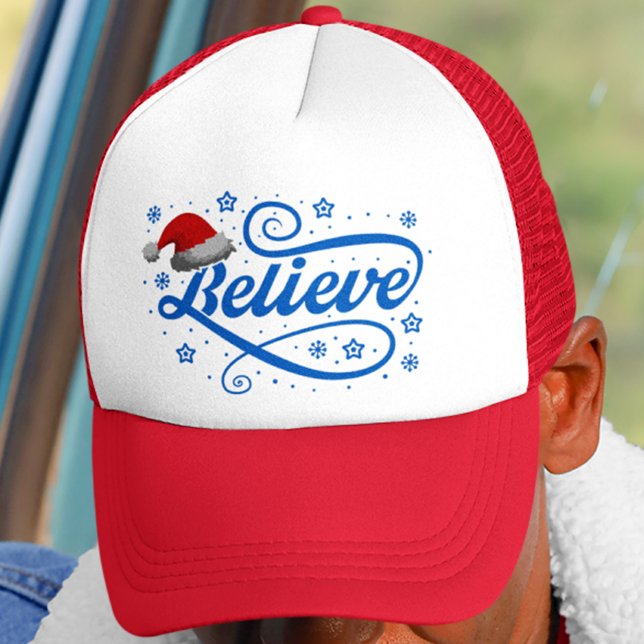 Christmas Believe Santa Claus - Red Santa Hat (Creator Uploaded)