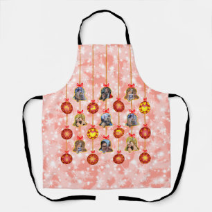 Christmas Bell & Ball Ornaments 6 Photos L-Red A Apron