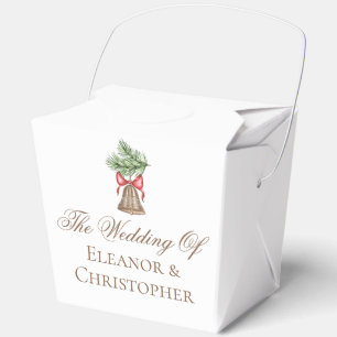Christmas Bell Custom Holiday Wedding Fortune Favour Box