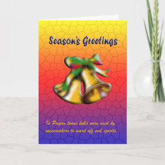 Christmas Bell (Gold) Holiday Card