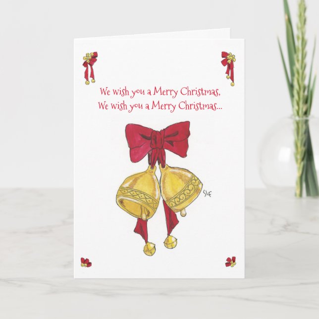 Christmas Bell Greeting Card (Front)