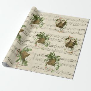 Christmas Bell Music Wrapping Paper