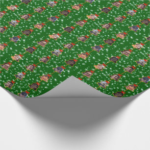 Christmas Bell Ornaments 9 Photos D-Green Wrapping Paper