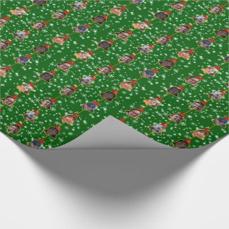 Christmas Bell Ornaments 9 Photos D-Green Wrapping Paper