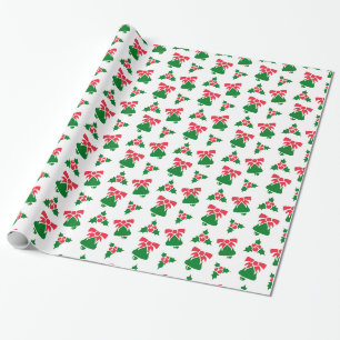 Christmas Bell Patterns Wrapping Paper