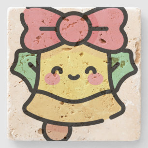 christmas bell stone coaster