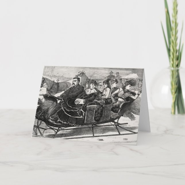 Christmas Belles by Winslow Homer Card (Front)