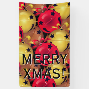 Christmas Bells Bows Snowflakes Holiday Banner