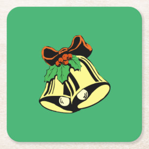 Christmas Bells Paper Coaster