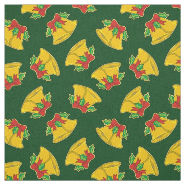 Christmas Bells Pattern Fabric (Swatch)
