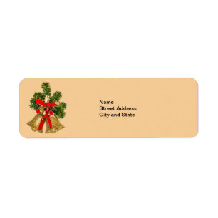 Christmas Bells Return Address Label