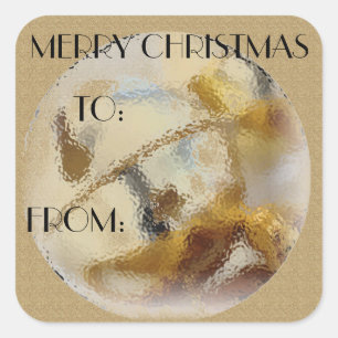 Christmas Bells TO and FROM Gift Label