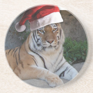 Christmas Bengal Tiger Coaster