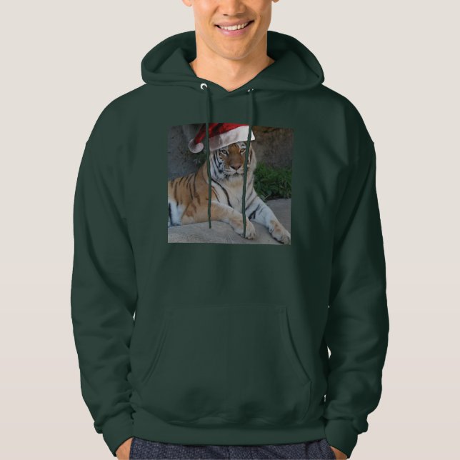 Christmas Bengal Tiger Hoodie (Front)