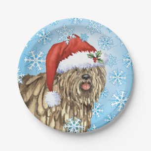 Christmas Bergamasco Paper Plate