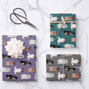 Christmas Bernese Leonberger St Bernard Pyrenees   Wrapping Paper Sheet