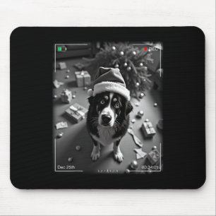Christmas Bernese Mountain Dog Caught On Camera Mouse Pad