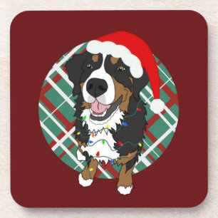 Christmas Bernese Mountain Dog Coaster
