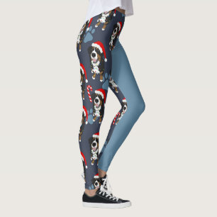 Christmas Bernese Mountain Dog  Leggings