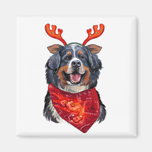 Christmas Bernese Mountain Dog Magnet