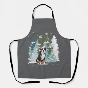 Christmas Bernese Mountain Dog Mum Puppy Winter Apron