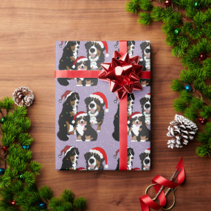Christmas Bernese Mountain Dog  Wrapping Paper