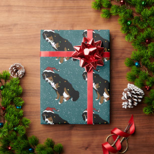Christmas Bernese Mountain Dog Wrapping Paper