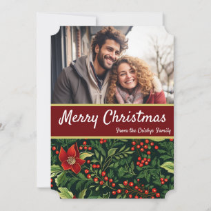 Christmas Berries Family Holiday Card