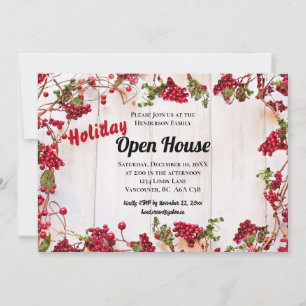 Christmas Berries Holiday Open House Invite