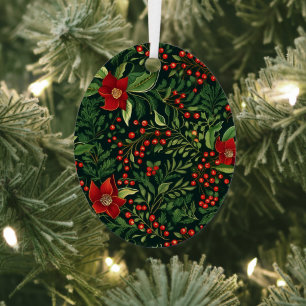 Christmas Berries Metal Tree Decoration