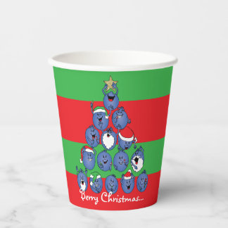 Christmas Berries Paper Cups