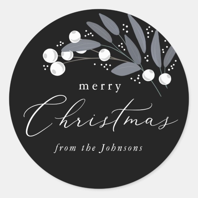 Christmas Berries Sticker (Front)